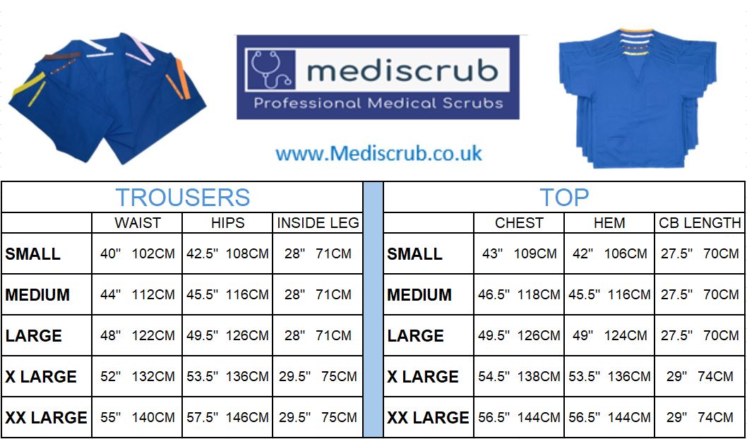 Reversible Unisex Scrub Set - Royal Blue Only