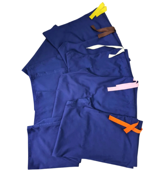 Medical Health Scrub Drawstring Royal Blue Trousers Unisex Men/Women