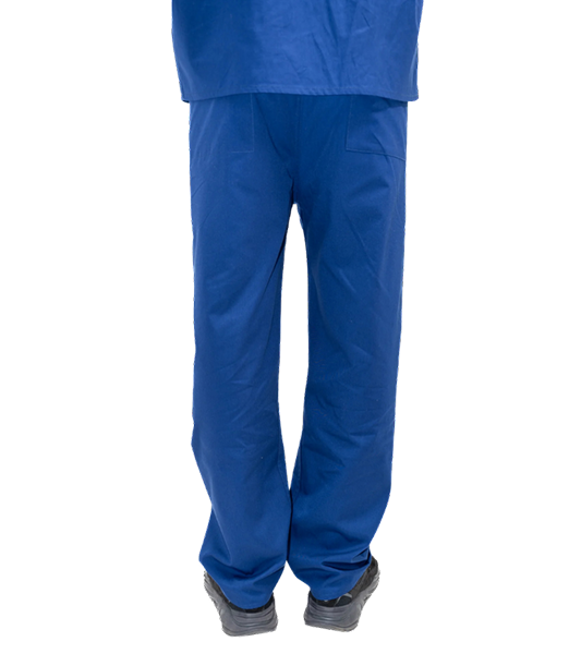 Medical Health Scrub Drawstring Royal Blue Trousers Unisex Men/Women