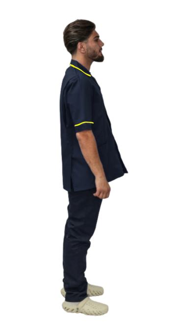 Male Tunic w/Yellow Piping & Zip