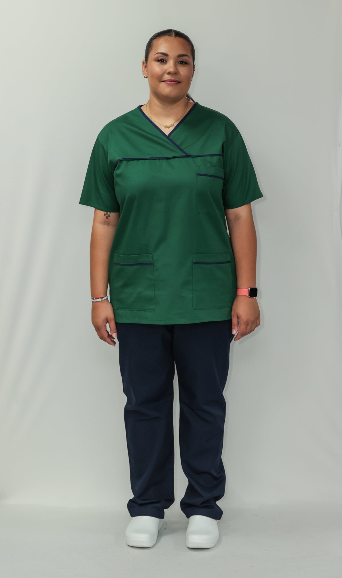 Female Tunic w/Navy Piping & No Zip