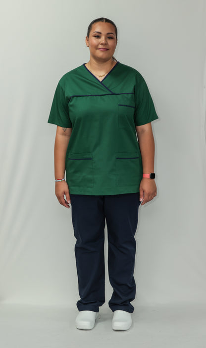 Female Tunic w/Navy Piping & No Zip