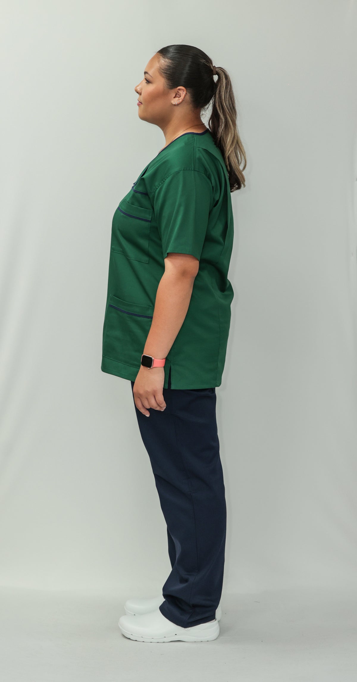 Female Tunic w/Navy Piping & No Zip