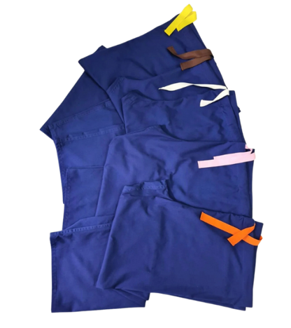 Medical Health Scrub Drawstring Royal Blue Trousers Unisex Men/Women