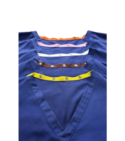 Medical Health Scrubs Royal Blue Short Sleeve V neck Top Unisex Men/Women