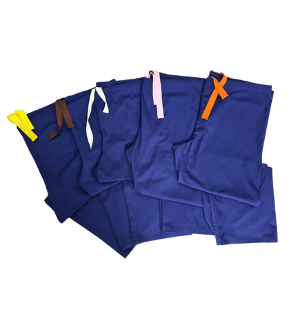 Medical Health Scrub Drawstring Royal Blue Trousers Unisex Men/Women