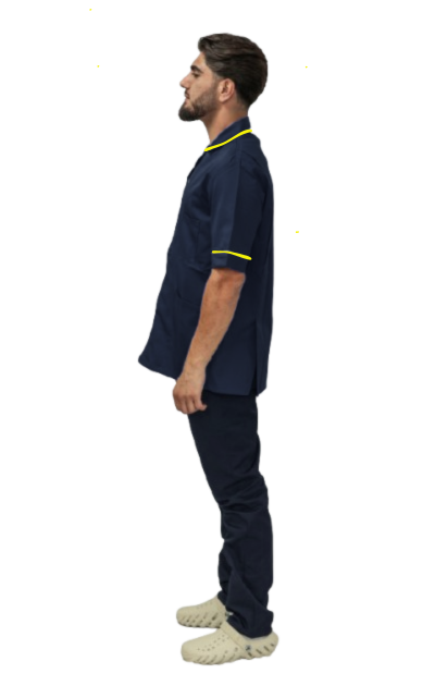 Male Tunic w/Yellow Piping & Zip