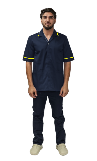 Male Tunic w/Yellow Piping & Zip